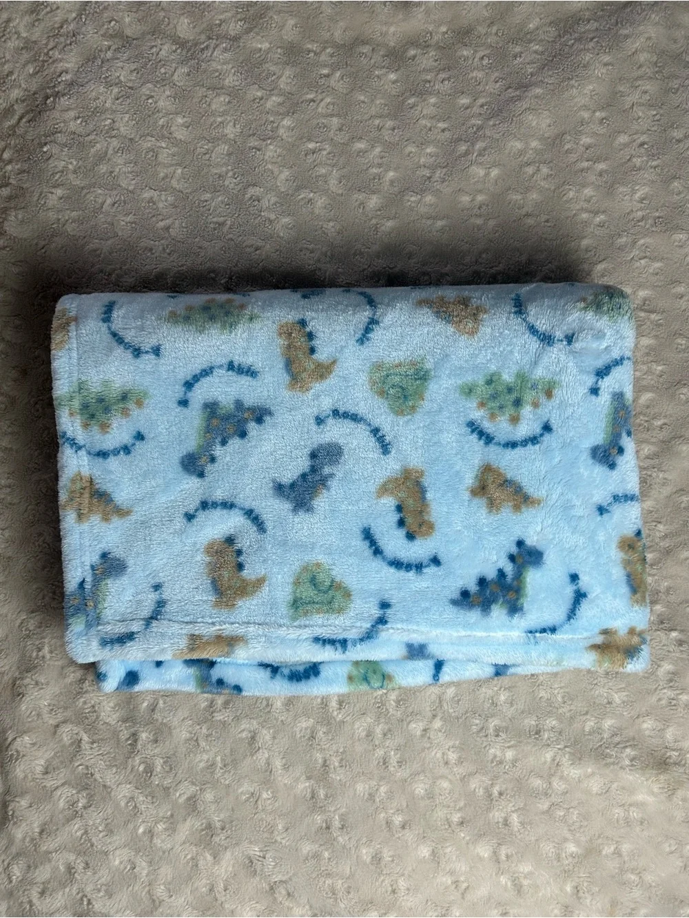 Duck Duck Goose Blue Dinosaur Baby Blanket Green A Roar Able Lovey